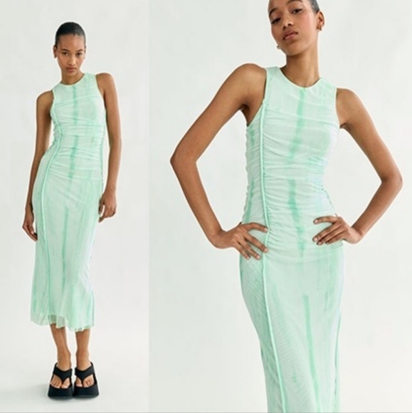 NWT Zara Printed Tulle Dress, Size XXL - Picture 3 of 13